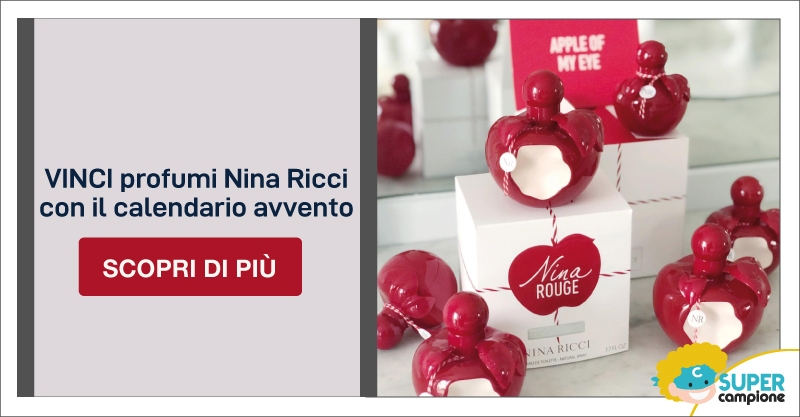 Calendario dell'Avvento Nina Ricci: vinci gratis profumi Nina Ricci