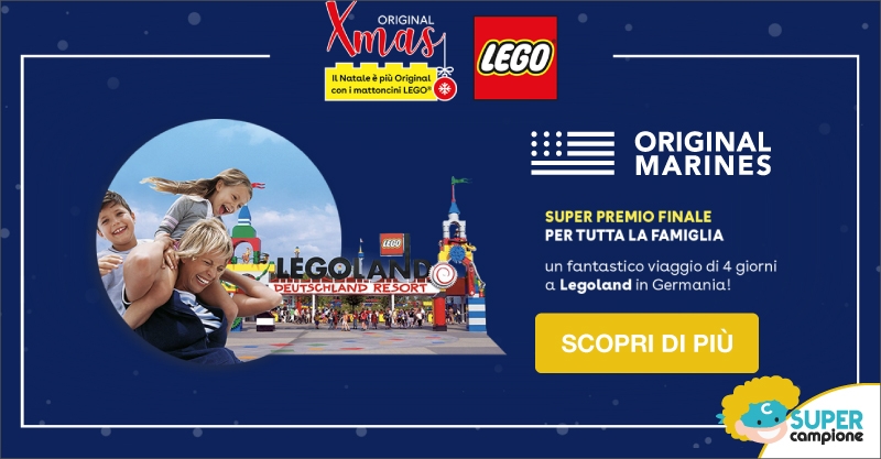 Vinci 1 viaggio a Legoland in Germania con Original Marines