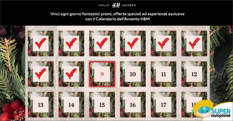 Calendario dell'Avvento H&M: ogni giorno un premio