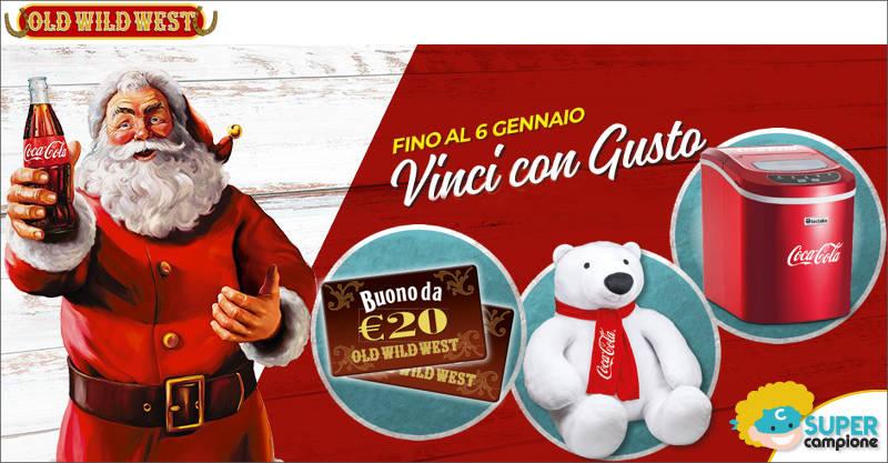 Old Wild West e Coca-Cola: vinci macchine del ghiaccio, peluche orsi e buoni sconto
