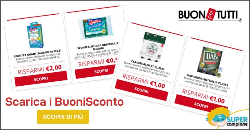 Buoni sconto Buonpertutti