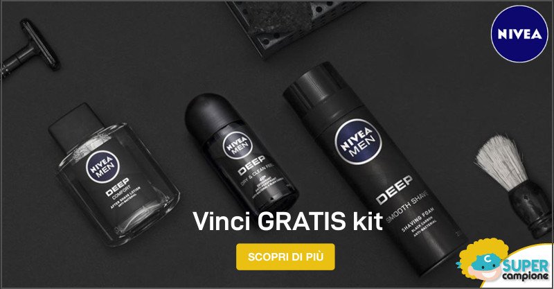 Vinci gratis un kit Nivea Man per il tuo compleanno