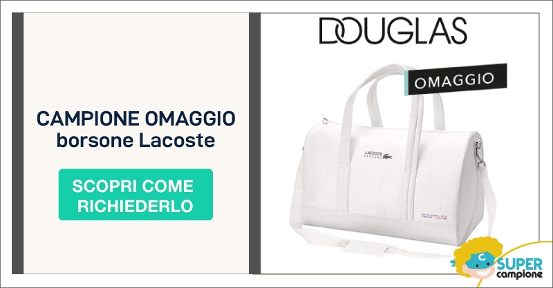 Omaggio borsone Lacoste con Douglas