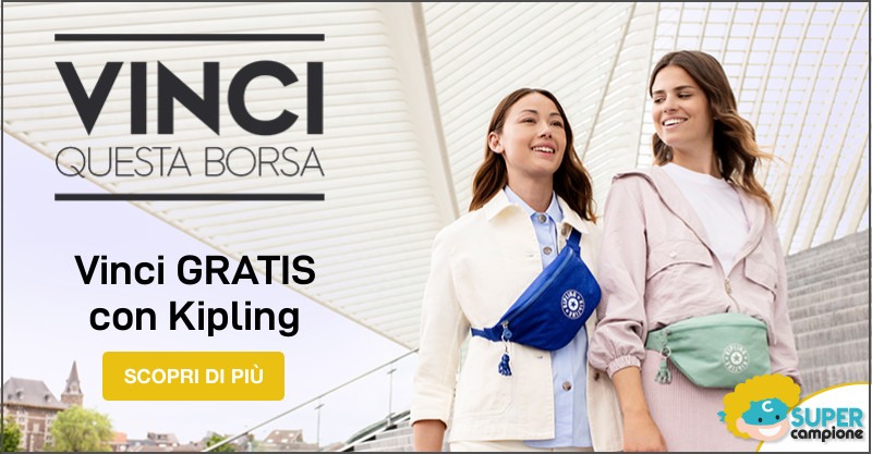 Vinci gratis il marsupio Kipling