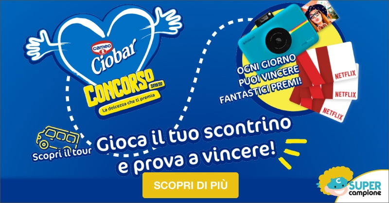 Vinci gift card Netflix e macchine fotografiche Polaroid