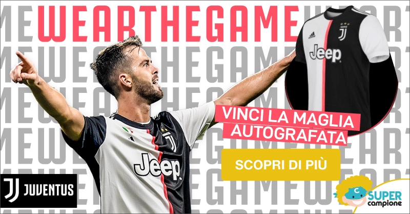 Vinci gratis la maglia autografata Juventus