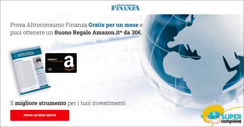 Con Altroconsumo Finanza puoi ricevere un buono Amazon da 30€