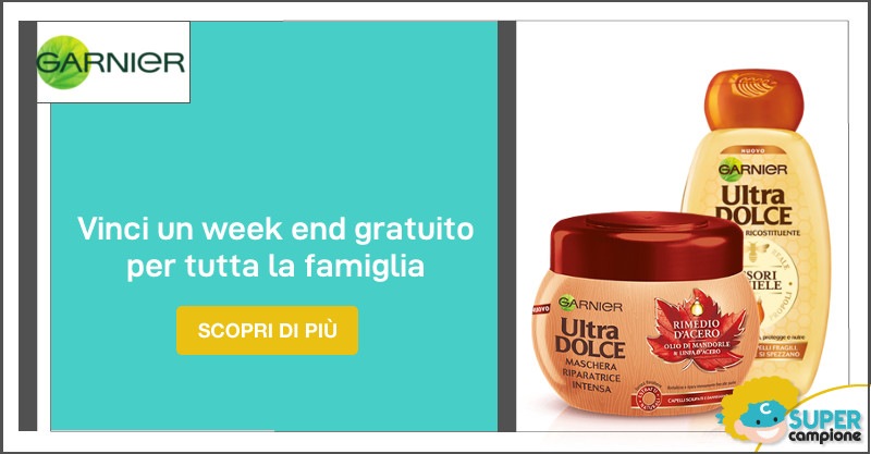 Vinci un week end per tutta la famiglia con Garnier