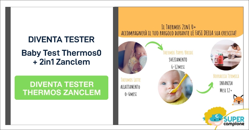 Diventa tester Thermos Zanclem for Kids Diventa tester Thermos Zanclem for Kids