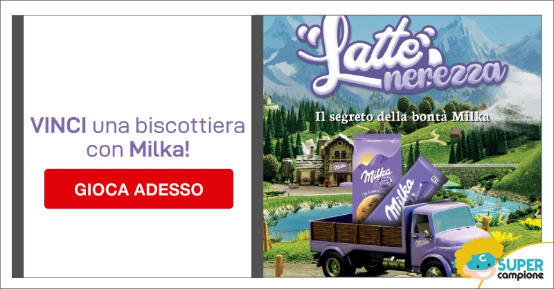 Vinci una biscottiera con Milka