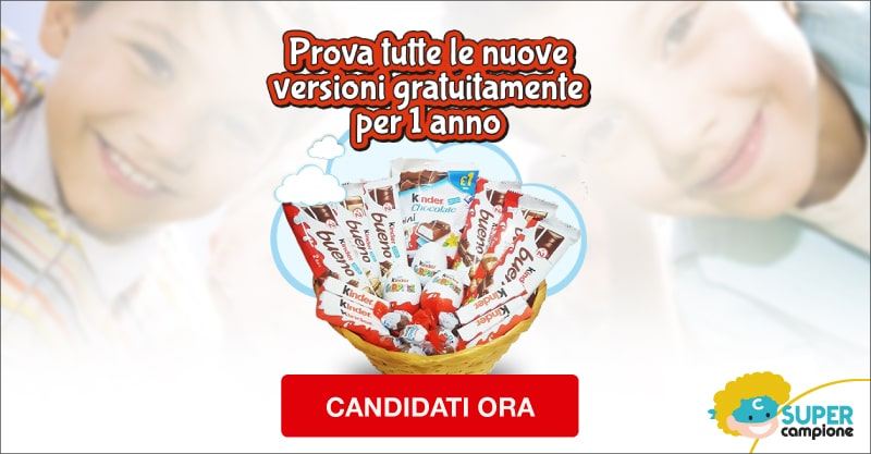 Diventa tester e vinci 500€ di prodotti Kinder