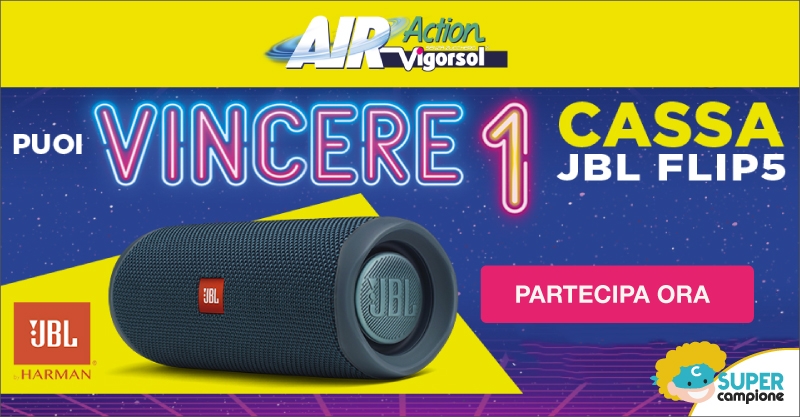 Vinci Cassa JBL FLIP5 con Air Action Vigorsol Vinci Cassa JBL FLIP5 con Air Action Vigorsol