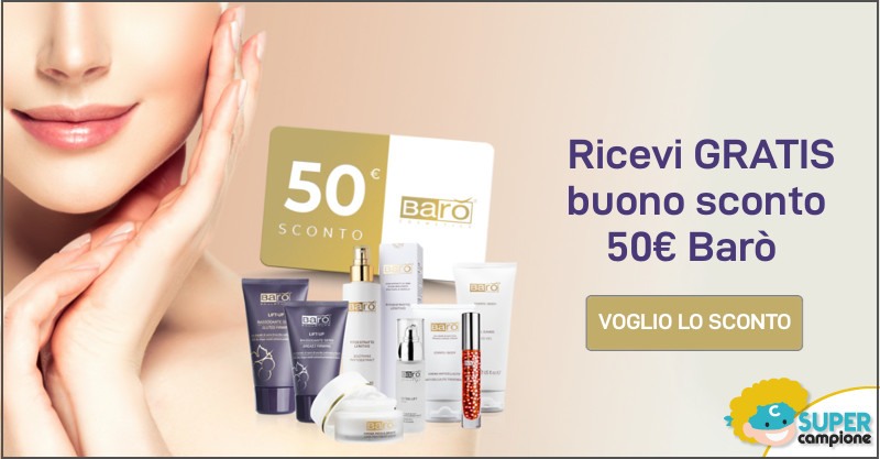Ricevi 50€ di buoni sconto Barò Cosmetics