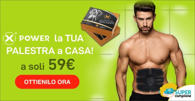 Offerta xPower: elettrostimolatore intensivo addome 