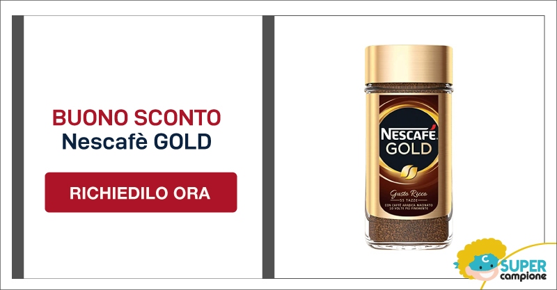 Buono sconto gratis Nescafè GOLD