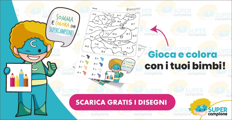 SuperCampione ti regala disegni e giochi da colorare