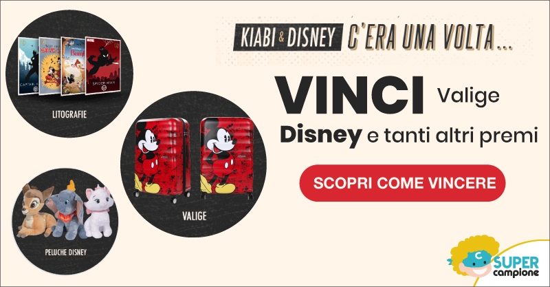 Vinci valige Disney e tanti altri prodotti con Kiabi Vinci valige Disney e tanti altri prodotti con Kiabi