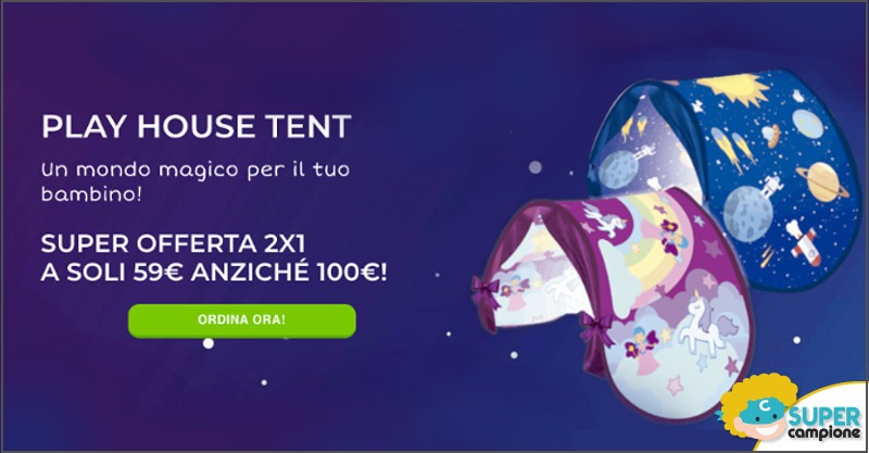 Offerta 2x1: Play House Tent