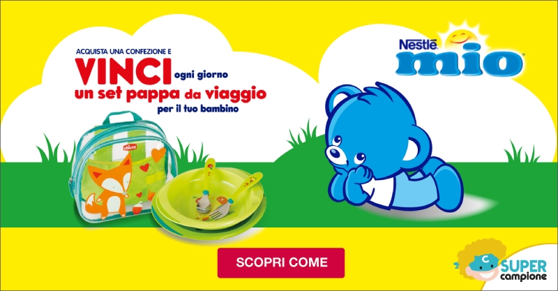 Vinci set pappa da viaggio con Nestlè Mio