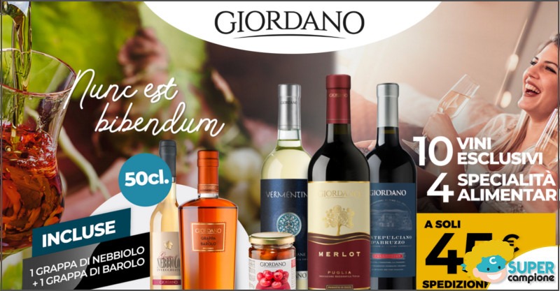 Giordano Vini: 2 grappe gratuite