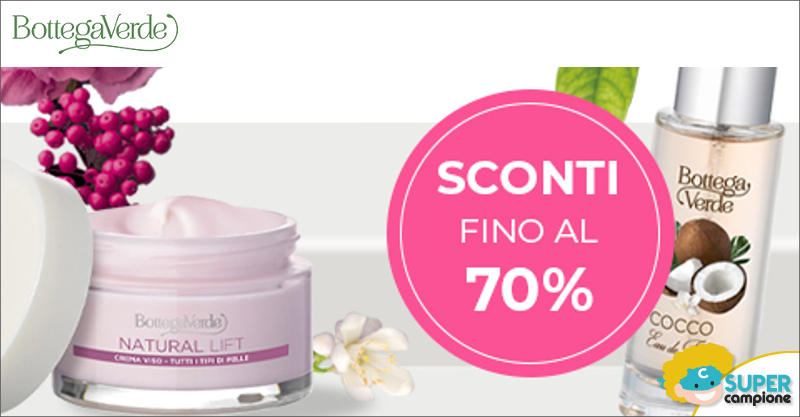 Bottega Verde: sconti fino al 70% e spedizione gratuita