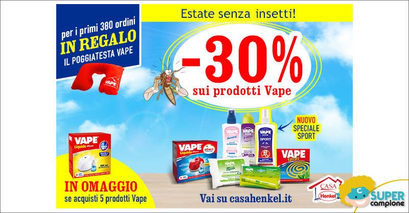 Casa Henkel: -30% sui prodotti Vape + omaggio