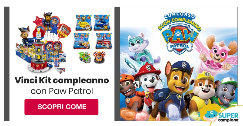 Vinci kit compleanno con Paw Patrol Vinci kit compleanno con Paw Patrol