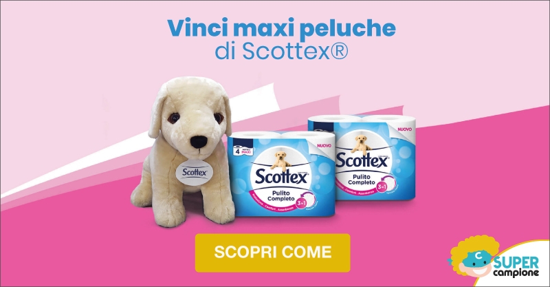 Vinci il maxi peluche di Scottex®