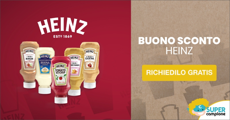 Richiedi gratis buono sconto Heinz Richiedi gratis buono sconto Heinz