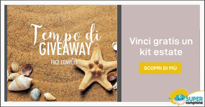 Vinci gratis un kit di prodotti Face Complex Cosmetics Vinci gratis un kit di prodotti Face Complex Cosmetics
