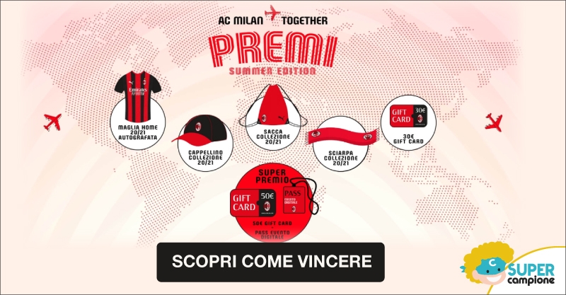 Vinci pass digitale Milan e tanti altri premi! Vinci pass digitale Milan e tanti altri premi!