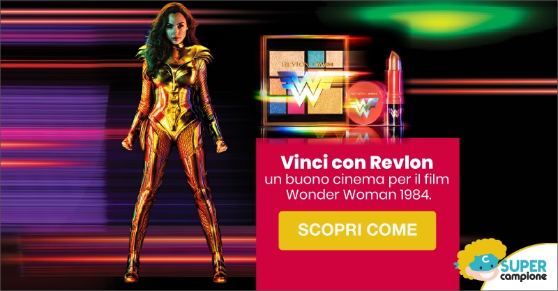Vinci 1 biglietto per il cinema Wonder Woman con Revlon Vinci 1 biglietto per il cinema Wonder Woman con Revlon