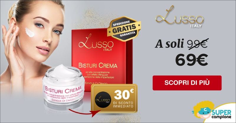 Lusso Italy: sconto 30€ crema effetto lifting