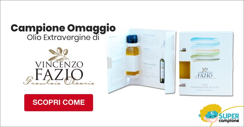 Campione omaggio gratis Olio Extravergine di Vincenzo Fazio