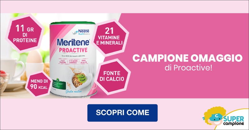 Campione omaggio gratis Meritene Proactive Campione omaggio gratis Meritene Proactive