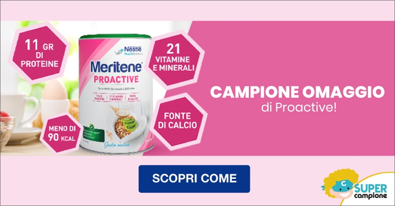 Campione omaggio gratis Meritene Proactive