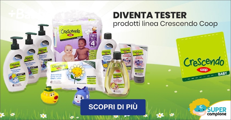 Diventa tester prodotti linea Crescendo Coop