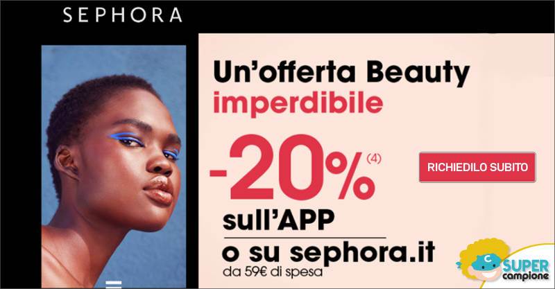 Sephora: buono sconto 20%