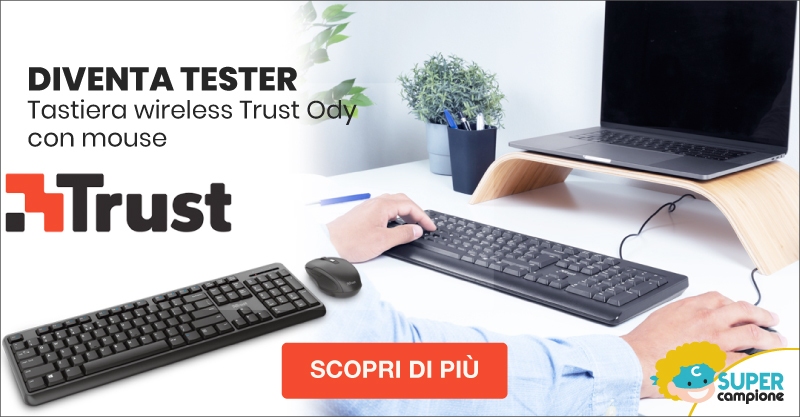 Diventa tester tastiera wireless Trust Ody 