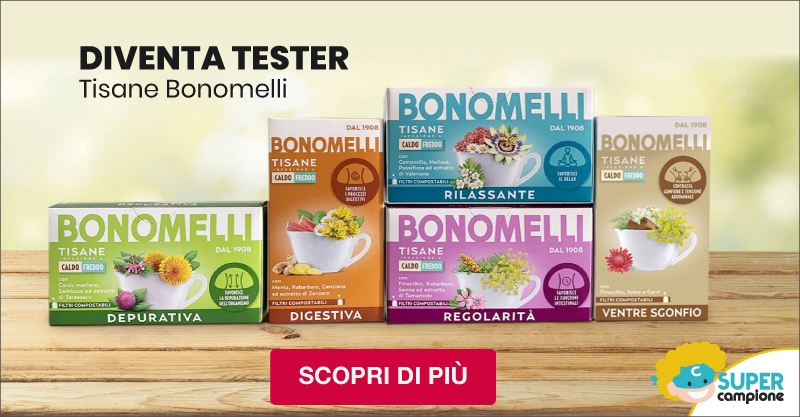 Diventa tester kit tisane Bonomelli