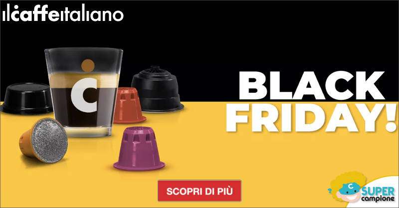 Black Friday Caffè Italiano: -50% su tutto