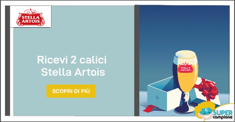 Ricevi 2 calici Stella Artois limited edition
