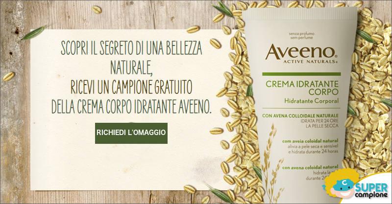 Campioni omaggio Aveeno crema idratante corpo