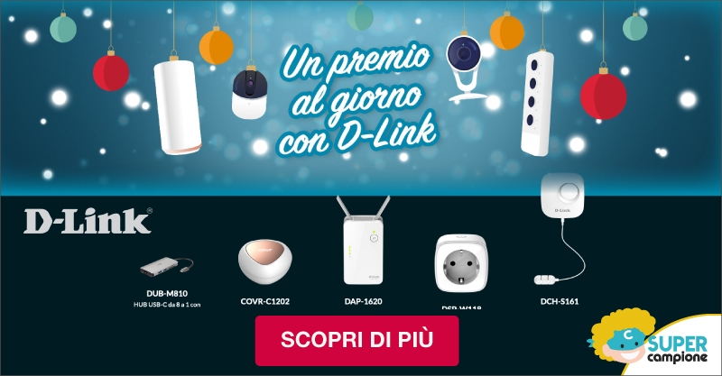 Vinci gratis con il Calendario dell’Avvento D-Link Vinci gratis con il Calendario dell’Avvento D-Link