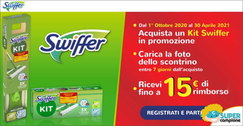 Prova gratis Swiffer: ricevi il 100% del rimborso