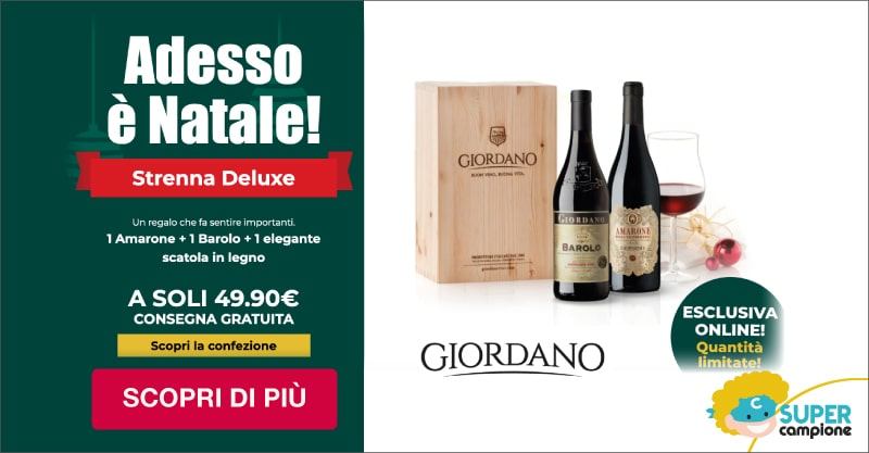 Giordano Vini: Natale Deluxe Amarone + Barolo + scatola in legno