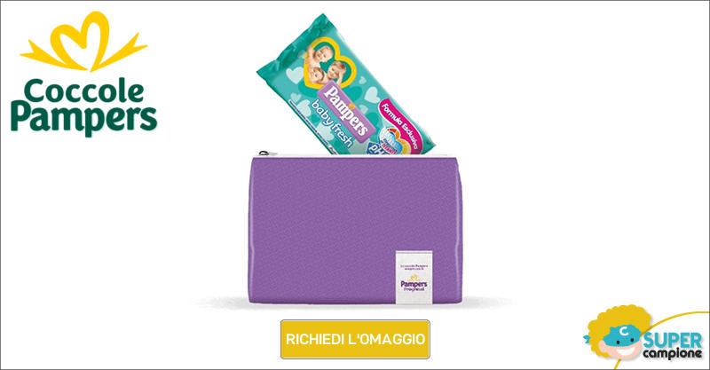 Pampers: omaggio pochette e salviette Baby Fresh