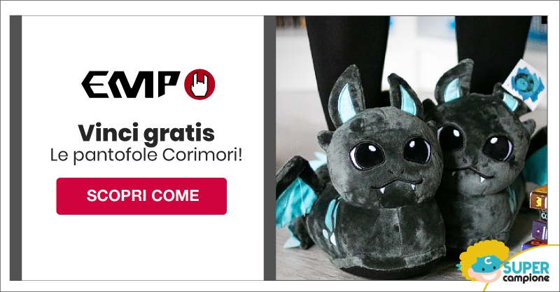 Vinci gratis le pantofole Corimori con EMP Vinci gratis le pantofole Corimori con EMP