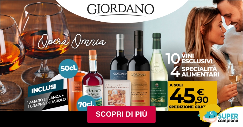 Giordano Vini: 10 vini, 4 specialità e inclusi una grappa al barolo ed un amaro di langa