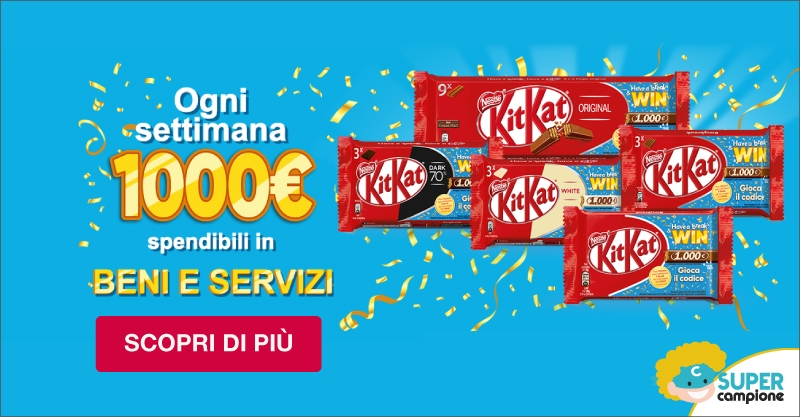 Gioca e Vinci 1000€ con Kitkat